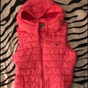 Hollister youth large pink vest.